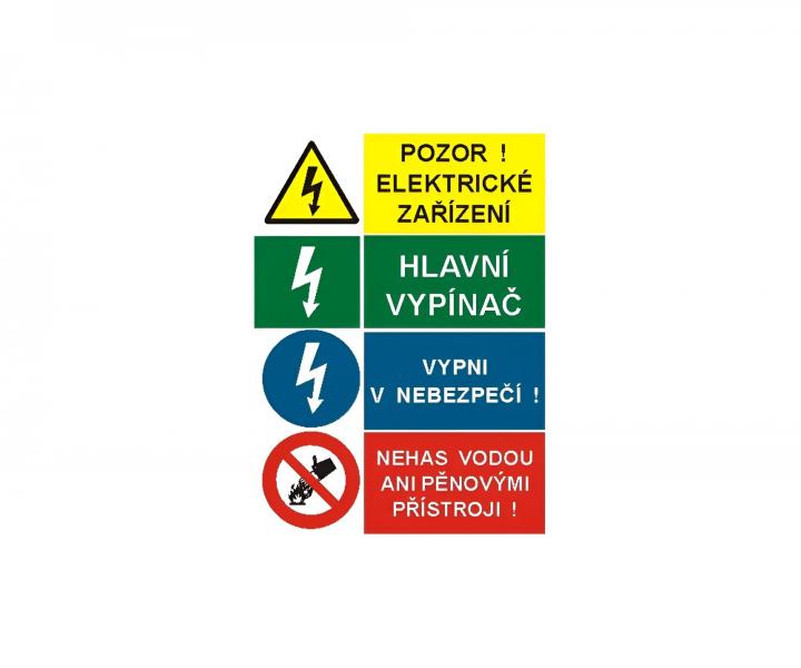 Sdru�en� samolepka pro elektrick� za��zen�, 148x210 mm (A5)