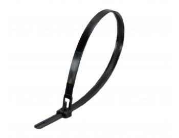 Stahovac  rozdlvac psek plastov masivn ern Wapro WT-RAH-300HDB 303x7,6 mm - 100 ks