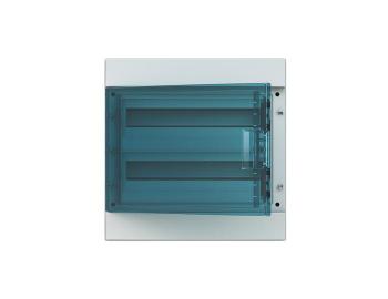 Rozvodnice nstn, 36 Modul (18x2), plastov prhledn dvka, kryt IP65, ada Mistral65, vetn svorek N+PE (26 + 26) ABB 1S