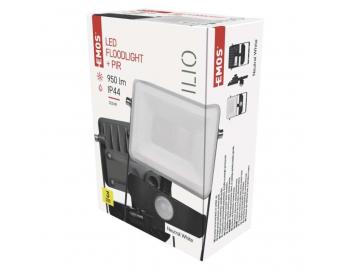 LED reflektor ILIO s pohybovm idlem, 10,5W, ern, neutrln bl Emos ZS2910