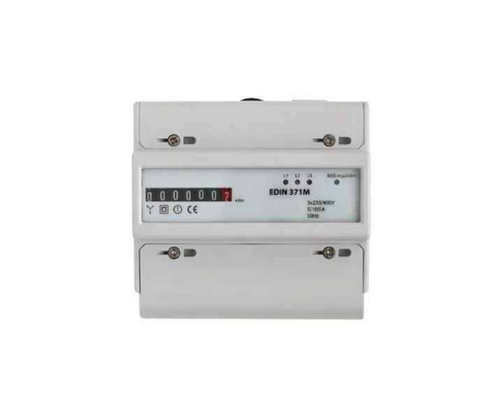 Elektromr 5-100 A, 1 tarif, 3 fzov, mechanick selnk, 7M/DIN SEZ EDIN 371M