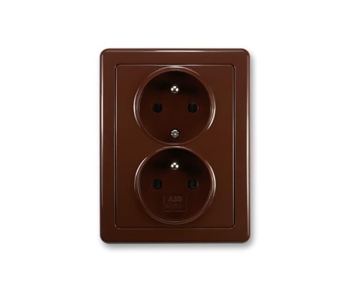 Zsuvka dvojnsobn s ochrannmi kolky ABB Swing 5512G-C02349 H1 - hnd