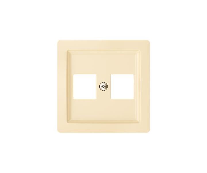 Kryt zsuvky komunikan pm (2x), s kovovm upevovacm tmenem ABB Swing 5014G-A02018 C1 - krmov