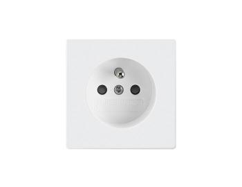 Zsuvka jednonsobn s ochrannm kolkem, s clonkami (typ 6619) ABB Future 6619B-A0635784 - studio bl