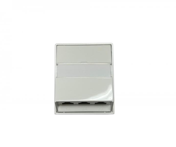 Kryt zsuvky trojnsobn telefonn ABB Element-Time 5013E-A00217 03, popisn pole - bl