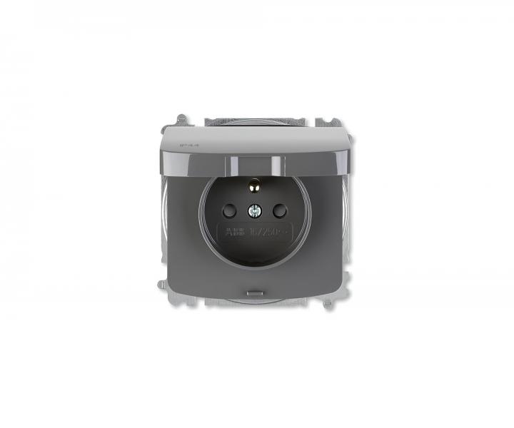 Zsuvka jednonsobn s vkem ABB Tango 6619A-A06997 S2, IP44, kolk, clonky - kouov ed