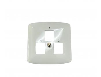 Kryt zsuvky trojnsobn telefonn ABB Tango 5013A-A120 B - bl