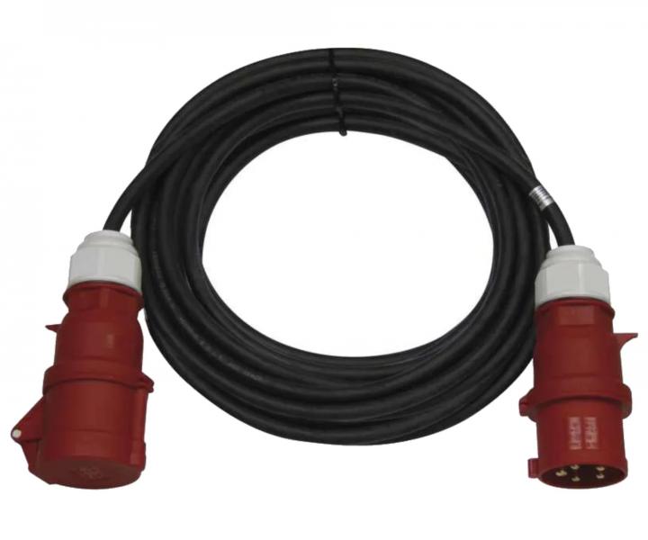 Gumov venkovn prodluovac kabel 3 fzov Emos PM0904 400 V, 2,5 mm2, ern, 20 m