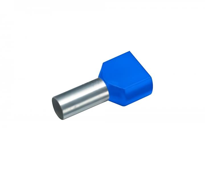 Dutinka lisovac s dvojitou izolac GPH DID 2,5-10, prez 2,5 mm2 - modr