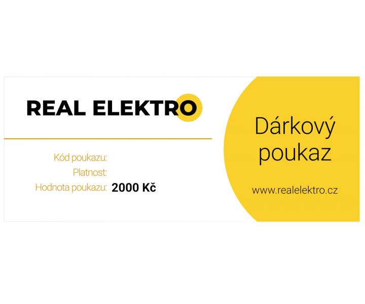Elektronick drkov poukaz na 2000 K