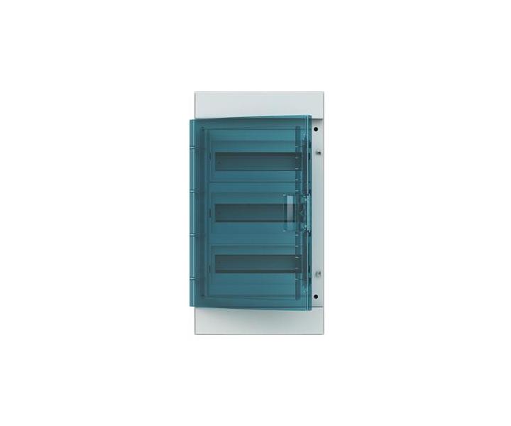 Rozvodnice nstn, 36 Modul (12x3), plastov prhledn dvka, kryt IP65, ada Mistral65, vetn svorek N+PE (21 + 21) ABB 1S