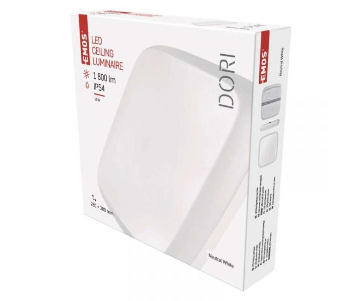 LED pisazen svtidlo Dori, tvercov bl 18W neut.b.,IP54 Emos ZM4313