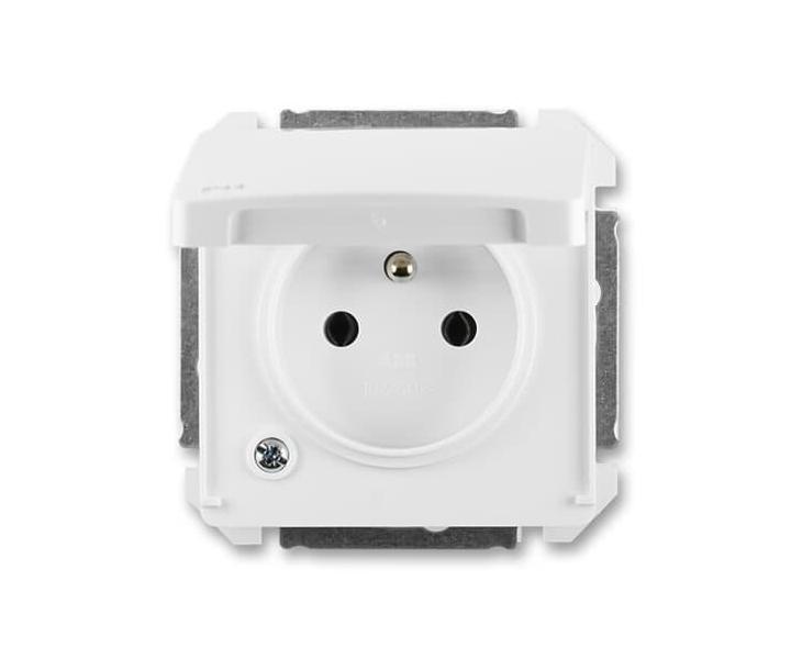 Zsuvka jednonsobn s clonkami a vkem, s drpky, IP44 ABB Swing 5518G-A02989 B - bl (bl vko)