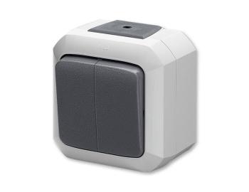 Ovlda zapnac dvojit, azen 1/0+1/0, IP54, bezr. sv. ABB Variant 3559N-C87510 S - ed