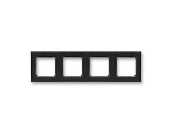 Rmeek tynsobn, pro vodorovnou i svislou mont ABB Levit 3901H-A05040 63 - onyx/kouov ern