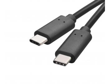 Nabjec a datov kabel USB-C 3.1 / USB-C 3.1 Emos SM7022BL, ern - 1 m