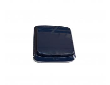 Z�suvka jednon�sobn� s v��kem ABB Tango 5518A-2989 M, IP44, 16 A, 250 V AC - tmavomodr�