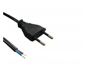 Flexo PVC ra 822051-1-1/2, 2x0,5, cn, rovn ploch vidlice, ern - 2 m