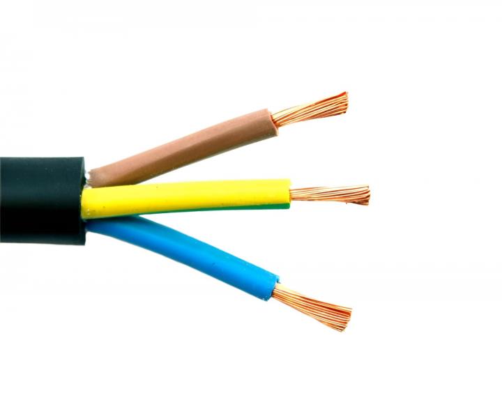 Kabel pry�ov� H05RR-F, 3Gx1,5, Meinhart, �ern� - 1 m