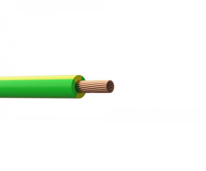 Vodi jednoilov CY 16 H07V-R Prysmian, zelenolut - 1 metr