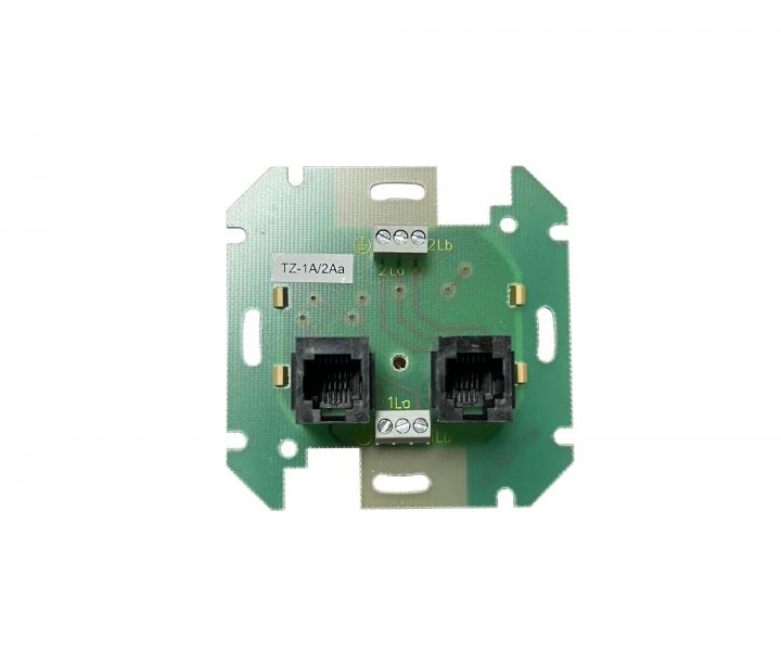 P��stroj telefonn� z�suvky dvojn�sobn� ABB Tango 5013-A114