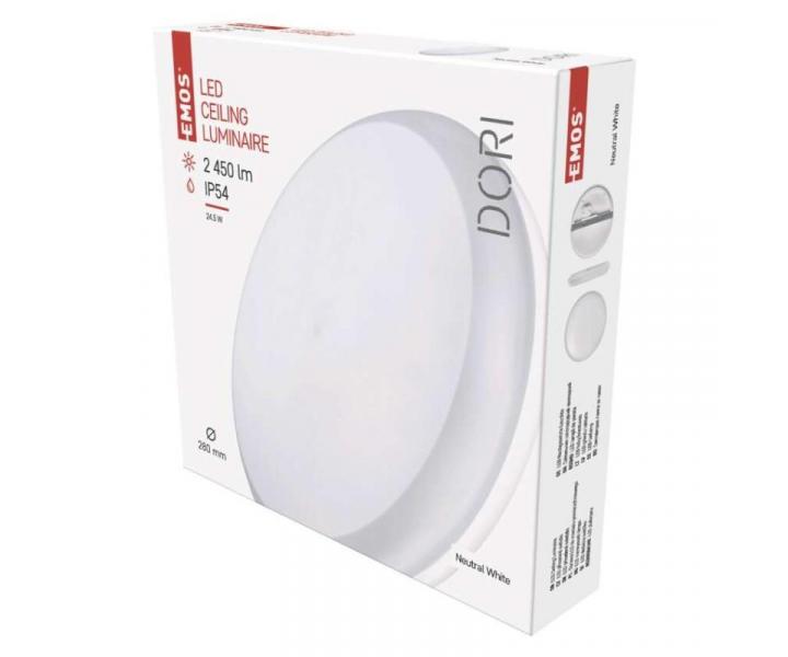 LED pisazen svtidlo DORI, kruhov bl 24,5W neutr.b., IP54 Emos ZM4312