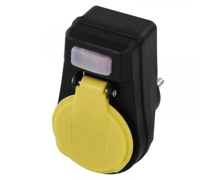 Zsuvka s vypnaem, IP44, ern Emos P00271
