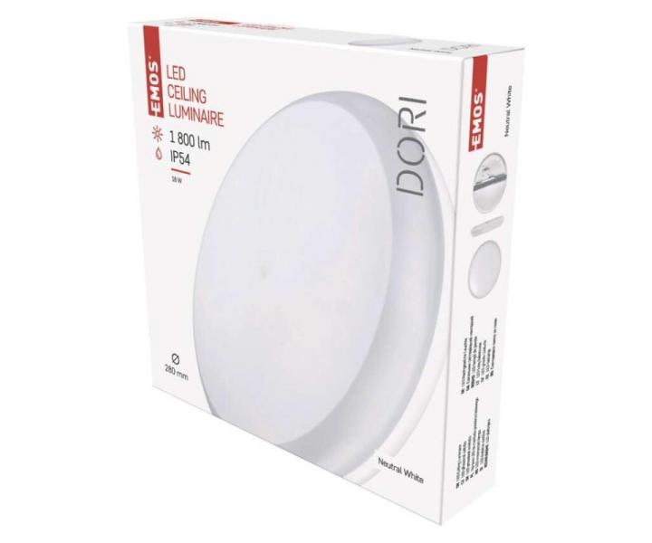 LED pisazen svtidlo DORI, kruhov bl 18W neutr.b., IP54 Emos ZM4311
