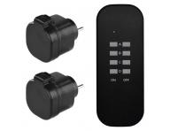 Dlkov ovldan zsuvky IP44, ern Emos P0067