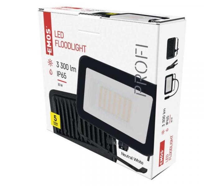 LED reflektor INOVO 30W, antracit,  neutrln bl Emos ZS2632