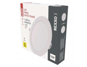 LED vestavn svtidlo NEXXO, kruhov, bl, 18W, neutrln bl Emos ZD1145