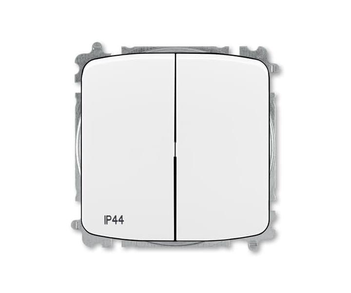 Pepna dvojit stdav, s krytem, azen 6+6, IP44, bezroubov svorky ABB Tango 3559A-A52940 B - bl