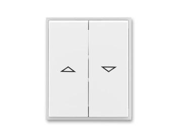 Kryt spnae aluziovho kolbkovho, dlen, s potiskem ABB Element 3558E-A00662 01 - bl/ledov bl
