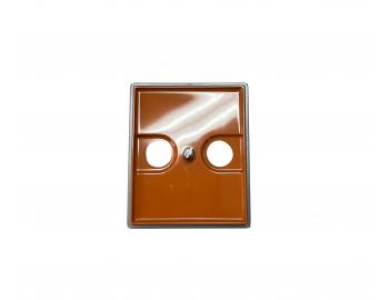 Kryt z�suvky televizn� a rozhlasov� ABB Element-Time 5011E-A00200 07 - karamelov�/ledov� �ed�