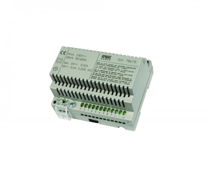 Zdroj Urmet 786/15, 230 V, 28 VA, 6 DIN modul