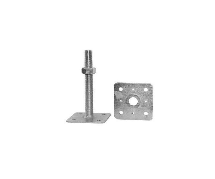 Kotevn patka vkov staviteln 110x110x200 mm, M24, zinek