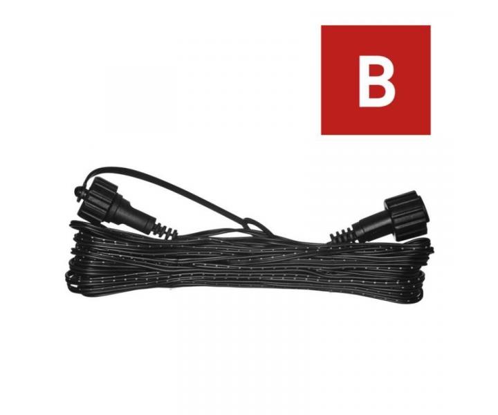 Prodluovac kabel pro spojovac etzy Standard ern, 10 m, venkovn i vnitn Emos D1ZB01