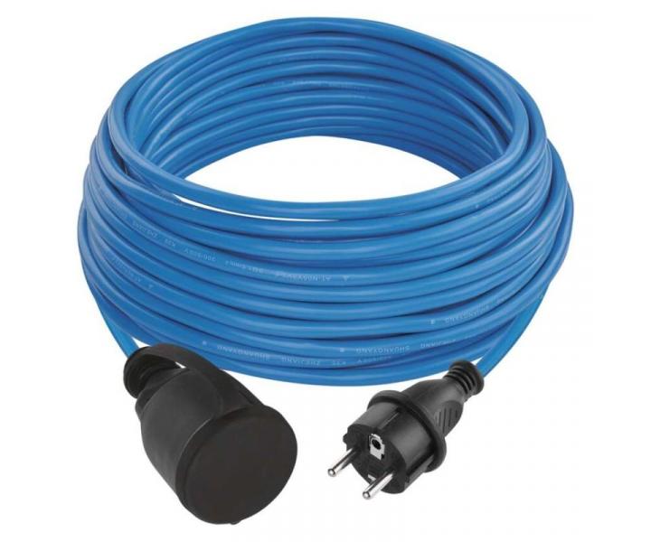 Poas odoln prodluovac kabel 20 m / 1 zsuvka / modr / PVC / 230 V / 1,5 mm2 Emos P01420W