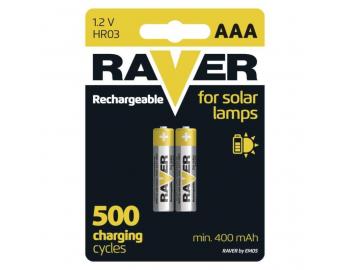 Nabjec baterie do solrnch lamp RAVER SOLAR AAA (HR03) 400 mAh - 1ks