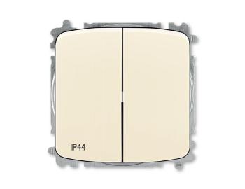 Pepna sriov, s krytem, azen 5, IP44, bezroubov svorky ABB Tango 3559A-A05940 C - slonov kost