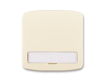 Kryt spnae jednoduch, s popisovm polem ABB Tango 3558A-A00620 C - slonov kost