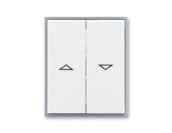 Kryt spnae aluziovho kolbkovho, dlen, s potiskem ABB Element 3558E-A00662 04 - bl/ledov ed