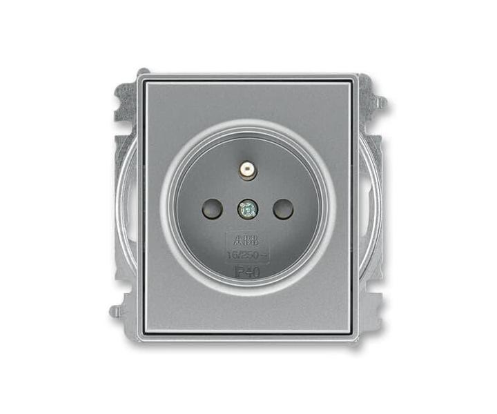 Zsuvka jednonsobn, chrnn, s clonkami, bezroubov svorky ABB Time 5519E-A02357 36 - ocelov