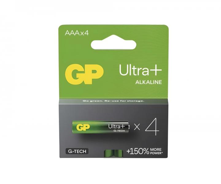 Alkalick baterie GP Ultra Plus AAA (LR03) - 4 ks