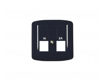 Kryt z�suvky telefonn�, dvojn�sobn� ABB Tango 5013A-A119M - tmavomodr�