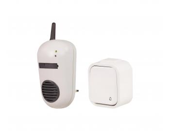 Domovn� bezdr�tov� zvonek Zamel Bulik DRS-982H, IP44 - tla��tko, 230 V AC - b�l�