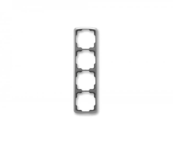 Rámeček čtyřnásobný, svislý ABB Tango 3901A-B41 S2 - kouřová šedá