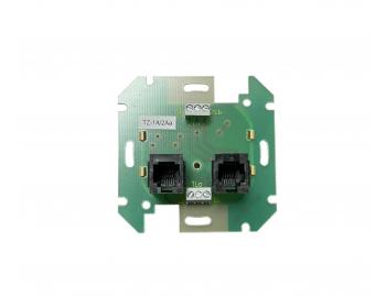 P��stroj telefonn� z�suvky dvojn�sobn� ABB Tango 5013-A114