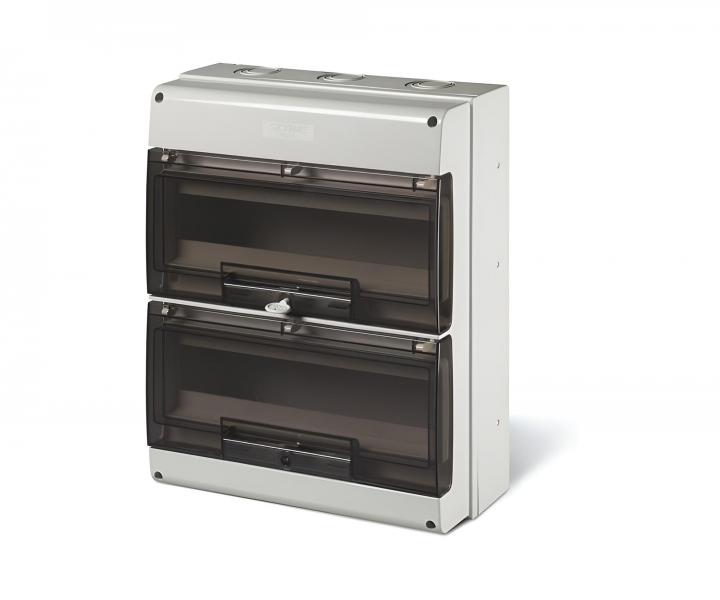 Rozvodnice na omtku Scame Domino 672.4032, IP66,  32 modul (2x16)