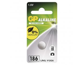 Alkalick knoflkov baterie GP 186F (LR43)